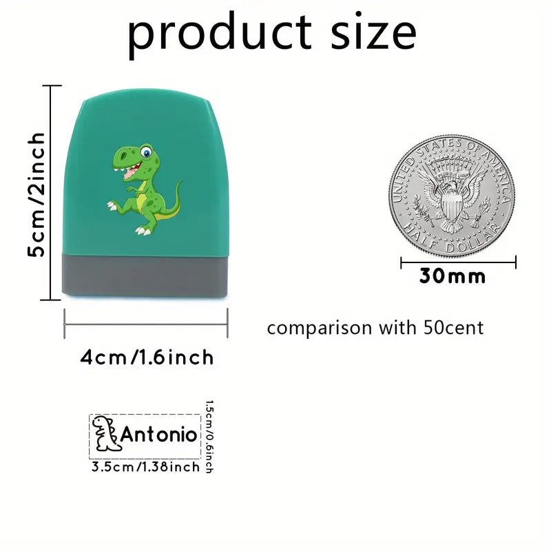 Personalised Name Stamp for Clothing & Fabric