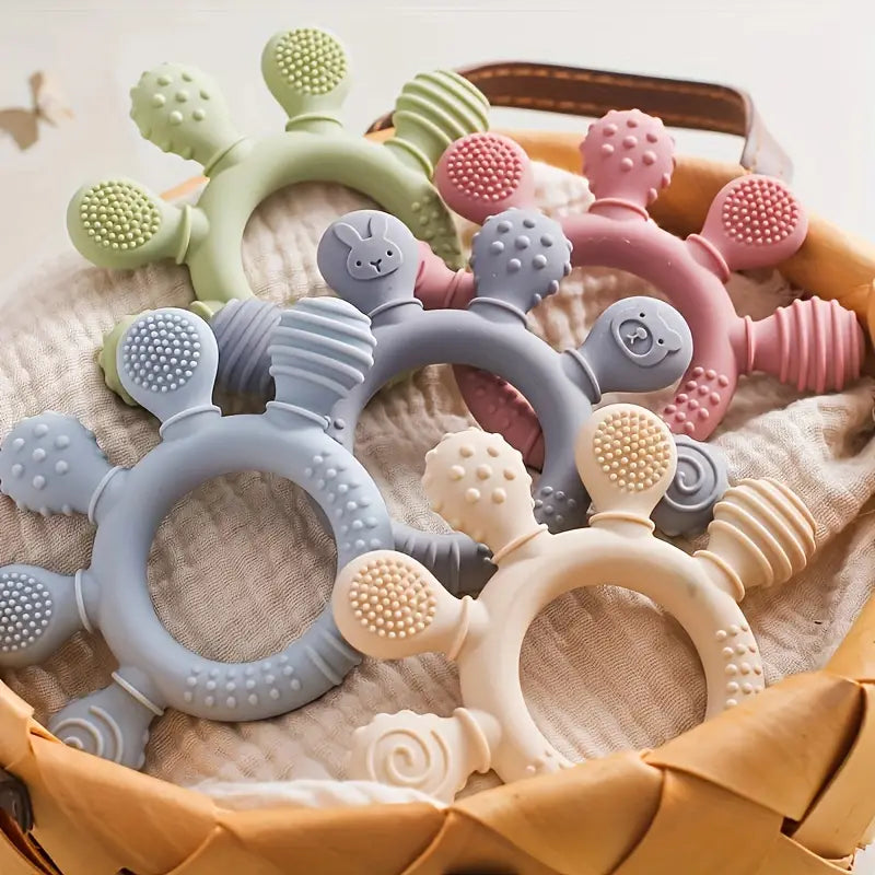 Food Grade Silicone Baby Teething Toys, Baby Teethers