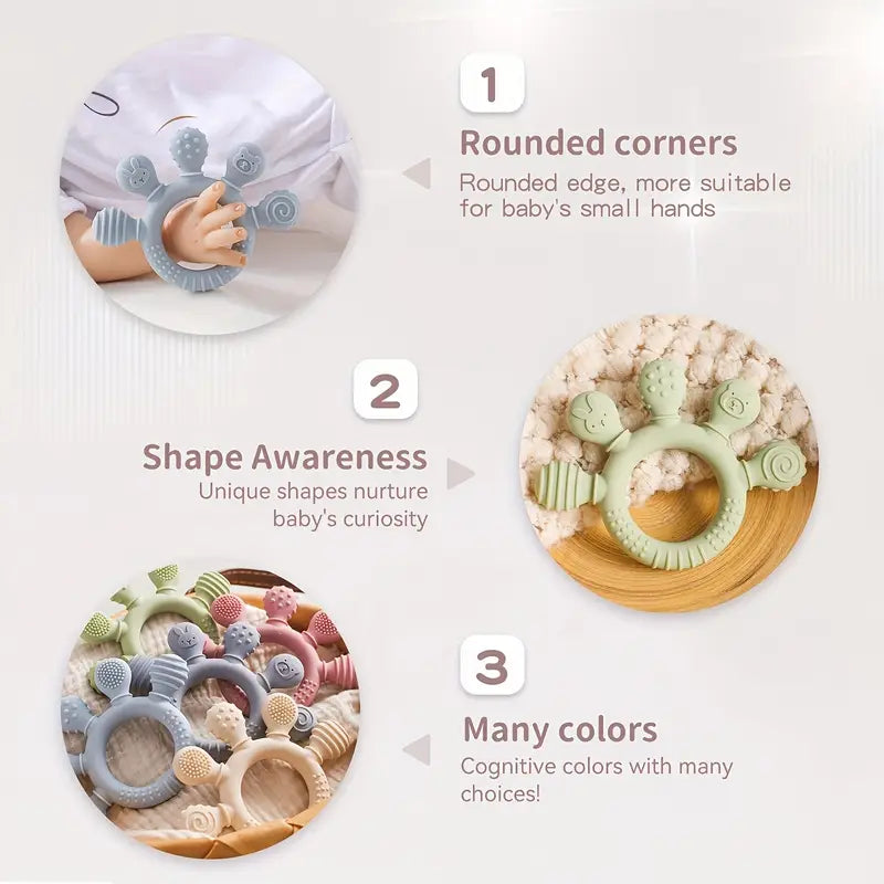 Food Grade Silicone Baby Teething Toys, Baby Teethers