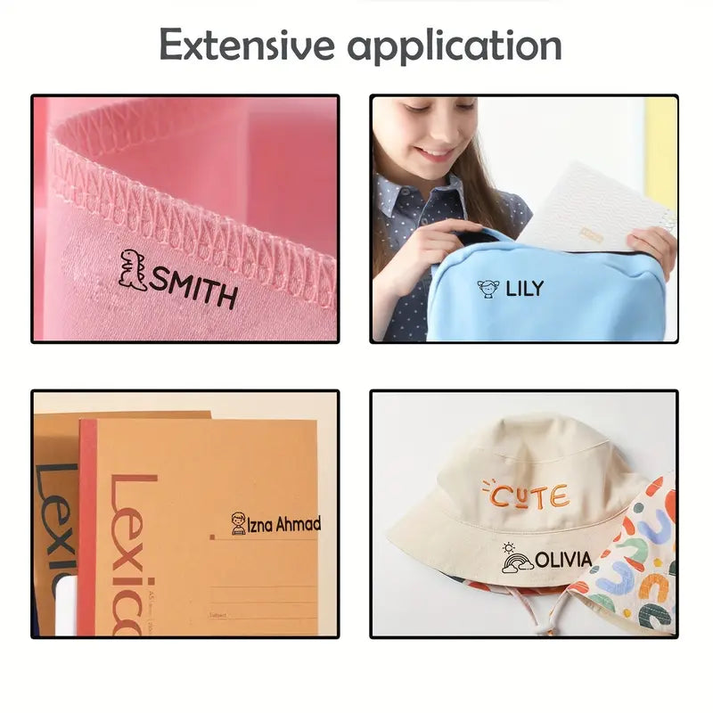Personalised Name Stamp for Clothing & Fabric
